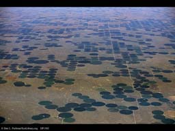 Irrigation circles (aerial), Colorado, USA