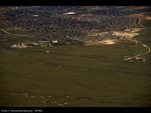 Advancing wave of urbanization (aerial), Western USA